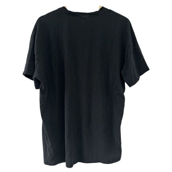 Tna Aritzia Black Cotton T-Shirt Size 1X oversized Streetwear Edgy indie baggy - Picture 2 of 2